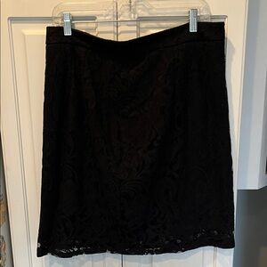 Chicos Black Lace Skirt-Size 2=12/14